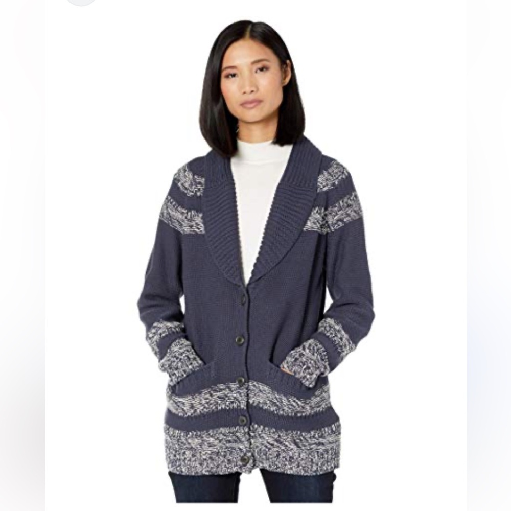 Pendleton Womens Shawl Collar Southwest Cardigan Size L Cotton Sweater